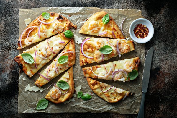Can You Create a Gourmet Flatbread with Homemade Dough and Exotic Toppings?